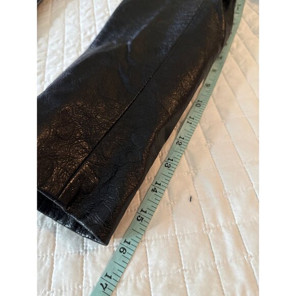 Bebe Black 100% Leather Jacket Womens Size S - Picture 12 of 12
